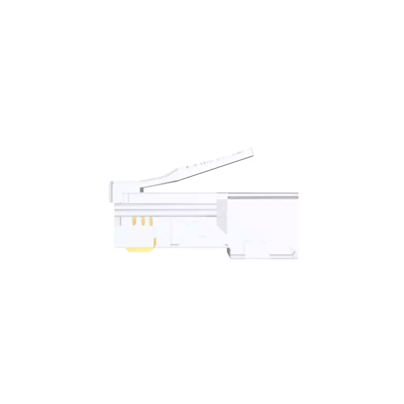 UNITEK 100er-Pack Cat.6 Pass-Through RJ45 Modularstecker (UTP, 23-26AWG, vergoldete Kontakte)