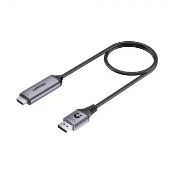 UNITEK DisplayPort 1.4 auf HDMI 2.1 Aktivkabel 8K@60Hz HDR DSC 1,8m
