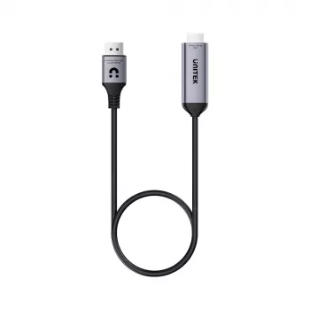 UNITEK DisplayPort 1.4 auf HDMI 2.1 Aktivkabel 8K@60Hz HDR DSC 1,8m