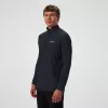 Berghaus 24/7 Tech Tee LS HZ Herren Langarmshirt mit halbem Reißverschluss, Tiefschwarz
