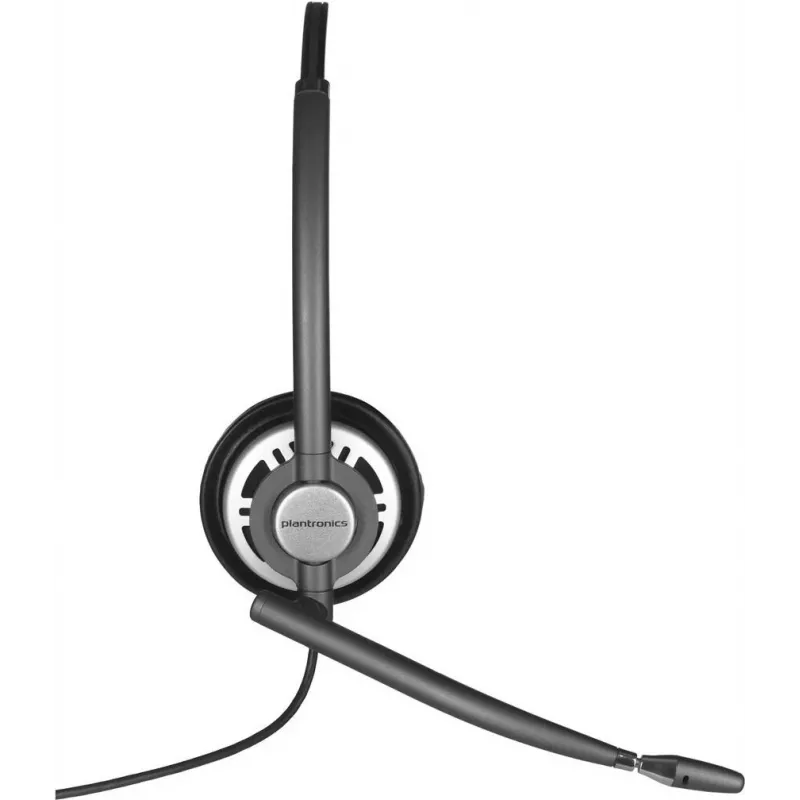 Poly EncorePro HW710 Verkabeltes Monaural-Headset mit Geräuschunterdrückendem Mikrofon, Quick Disconnect, Schwarz