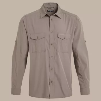 Craghoppers Kiwi II Langarmhemd Herren Pebble XL