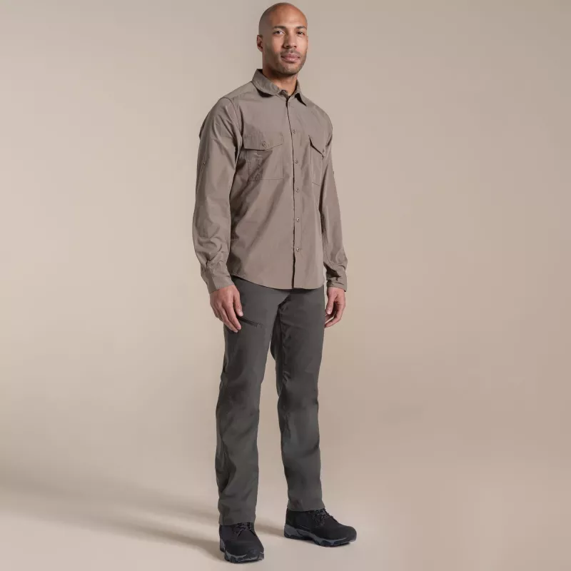 Craghoppers Kiwi II Langarmhemd Herren Pebble XL