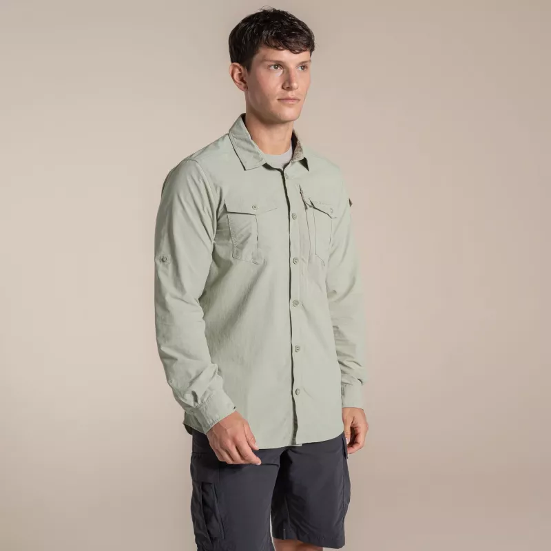 Craghoppers NosiLife Adventure LS Shirt III - Herren-Reisehemd, Bay Leaf, Medium