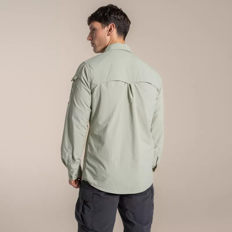 Craghoppers NosiLife Adventure LS Shirt III - Herren-Reisehemd, Bay Leaf, Medium