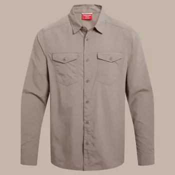 Craghoppers NosiLife Loukkos Langarmhemd - Pebble - XL