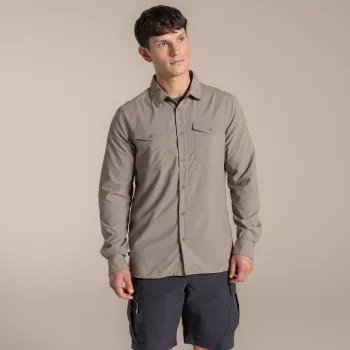 Craghoppers NosiLife Loukkos Langarmhemd - Pebble - XL