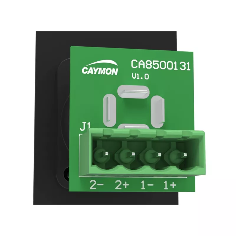CAYMON CASY142/B 19 Zoll 1U Rack-Panel mit 2 Neutrik SpeakON NL4MP Anschlüssen, Schwarz