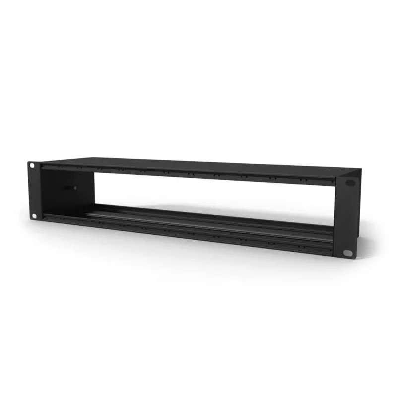CAYMON CASY142/B 19 Zoll 1U Rack-Panel mit 2 Neutrik SpeakON NL4MP Anschlüssen, Schwarz