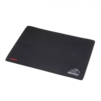 Akasa Venom Gaming-Mauspad – mikrotexturierte Oberfläche, rutschfeste Gummibasis, genähte Kanten, 3 mm dick, Schwarz mit Gelb/Grün-Akzenten