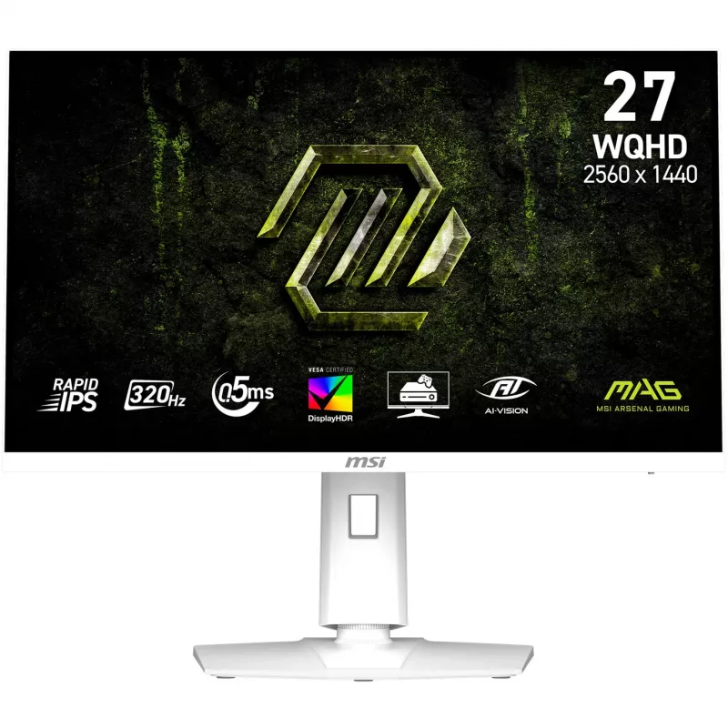 MSI MAG274QRFWDEX32 27 inch WQHD Rapid IPS Gaming-Monitor, 320Hz, 1ms, Quantum Dot, KVM, USB-C