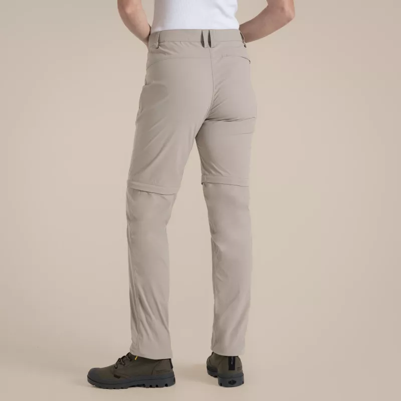 Craghoppers NosiLife Pro Convertible Hose III Damen Wanderhose Soft Mushroom XS