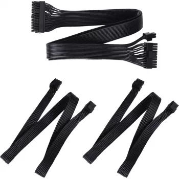 SilverStone Technology SST-PP05-MBEPS EPS 8-Pin Verlängerungskabel - Blau/Schwarz, 300mm