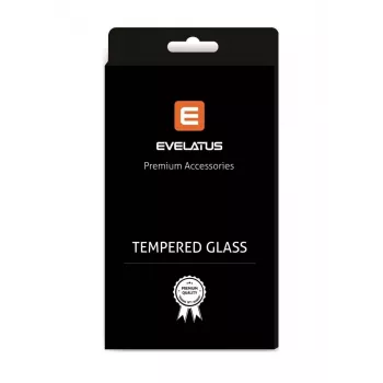 Evelatus Apple iPhone 12 Pro Max 0,33 mm flaches klares Panzerglas Display-Schutzglas mit Japan-Kleber und antistatischer Beschichtung