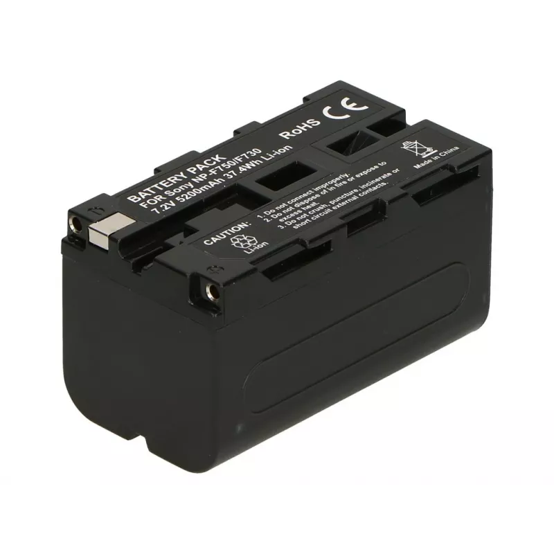 2-POWER Camcorder-Akku 7,4V 5200mAh Sony NP-F730 InfoLithium L