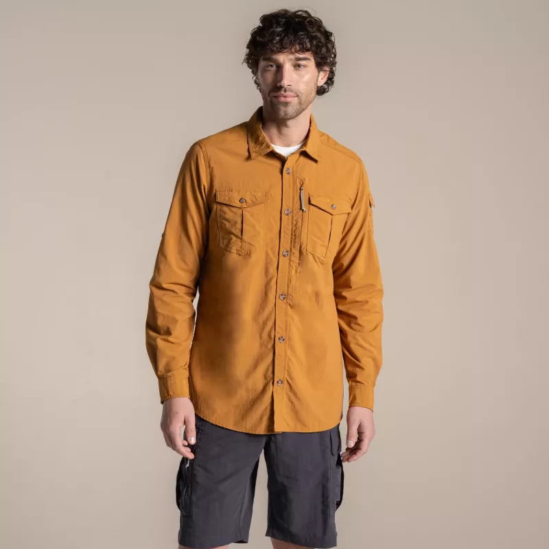 Craghoppers NosiLife Adventure LS Shirt III - Deep Henna, Größe L