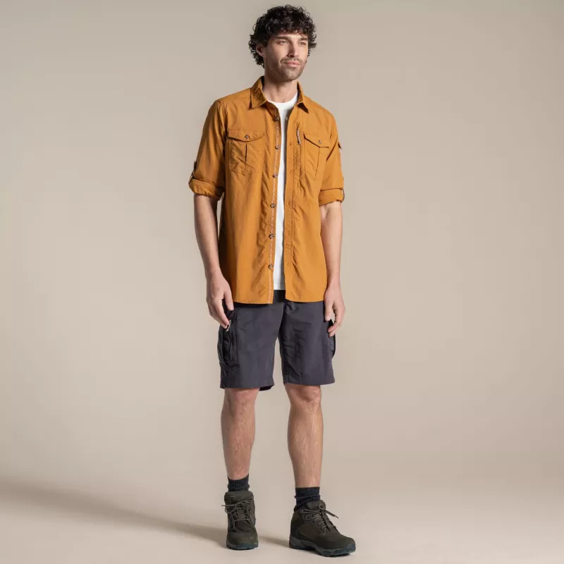 Craghoppers NosiLife Adventure LS Shirt III - Deep Henna, Größe L