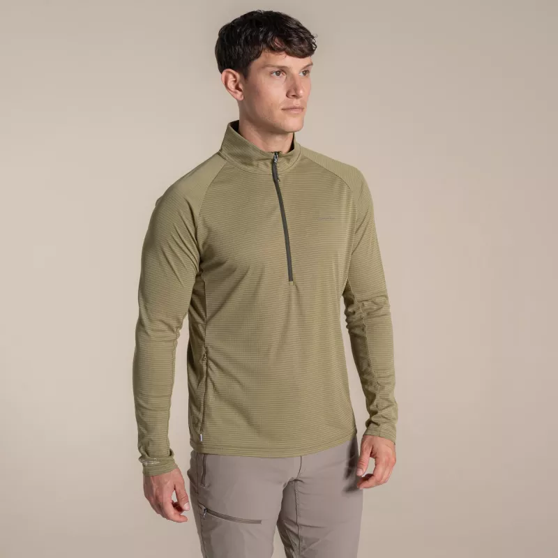 Craghoppers NosiLife SolarShield+ Halb-Reißverschluss-Top - Cardamon, L