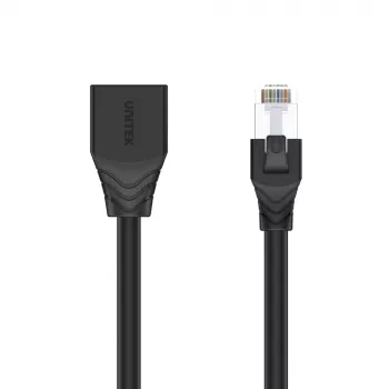UNITEK Cat6 UTP RJ45 Verlängerungskabel M-F 5m Schwarz