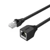 UNITEK Cat6 UTP RJ45 Verlängerungskabel M-F 5m Schwarz