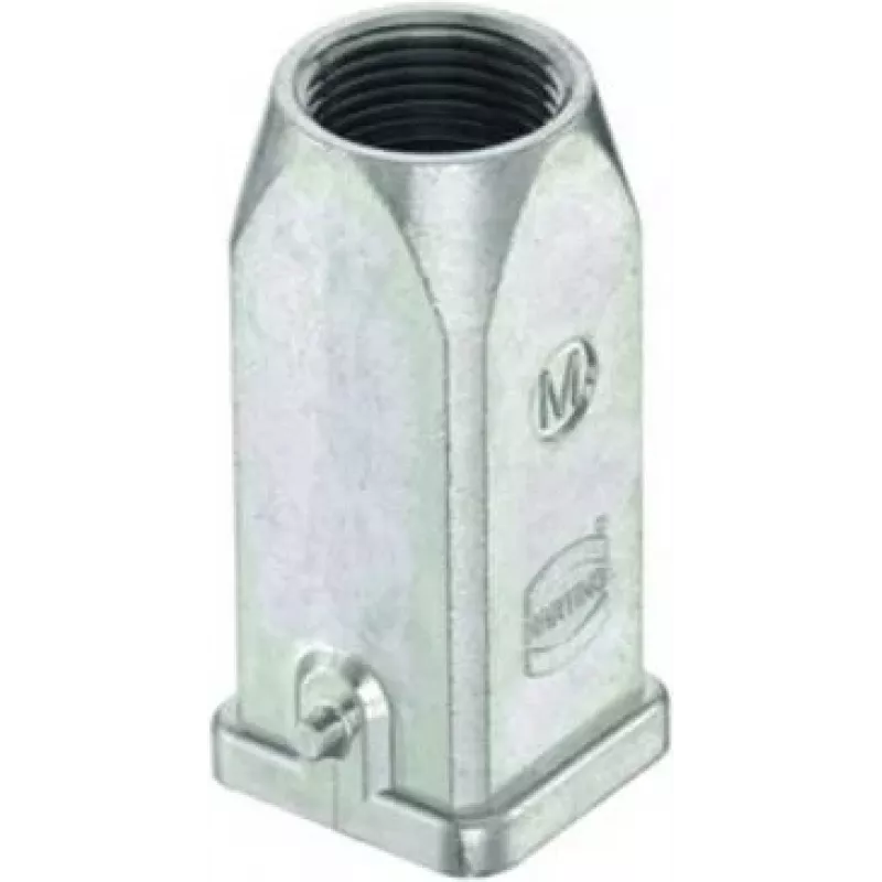HARTING Han 3EMC Tüllengehäuse, Kabeleinführung oben, 2 Zapfen, M20 (19620031440)