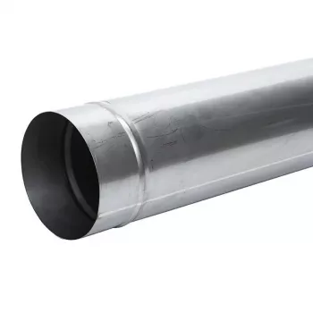 Kaminrohr mit Durchmesser 160 mm, 1 m, Schwarzstahl, Einwandig, Hochtemperatur