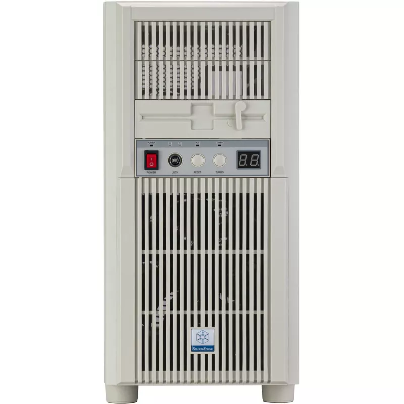 SilverStone Technology SST-FLP03W 120 mm Ultra-Feiner Magnetischer Lüfterfilter, Weiß