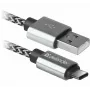 Defender USB-A auf USB-C Kabel 1,0 m 2,1 A Weiß