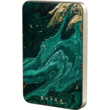 Burga Magnetic 5000 mAh Powerbank Emerald Pool Gold
