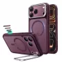 ESR Classic Hybrid Kickstand MagSafe Hülle für iPhone 17 Pro / 18 Pro - Mattes Tiefburgunder