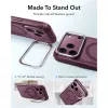 ESR Classic Hybrid Kickstand MagSafe Hülle für iPhone 17 Pro / 18 Pro - Mattes Tiefburgunder