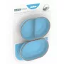 SEGULA 70950 Katzen-Kombinationsfutter- und Wasserspender, Kunststoff, Blau, 0,4 L