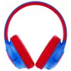 PowerLocus Bobo Kids Wireless-Kopfhörer, LED, AUX, Blau/Rot