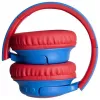 PowerLocus Bobo Kids Wireless-Kopfhörer, LED, AUX, Blau/Rot