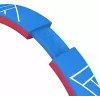 PowerLocus Bobo Kids Wireless-Kopfhörer, LED, AUX, Blau/Rot