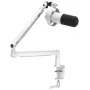 FIFINE T688W Dynamisches Mikrofon mit Schwenkarm, USB/XLR, Weiß