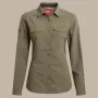 Craghoppers Damen NosiLife Adventure LS Shirt III - Wild Olive - L