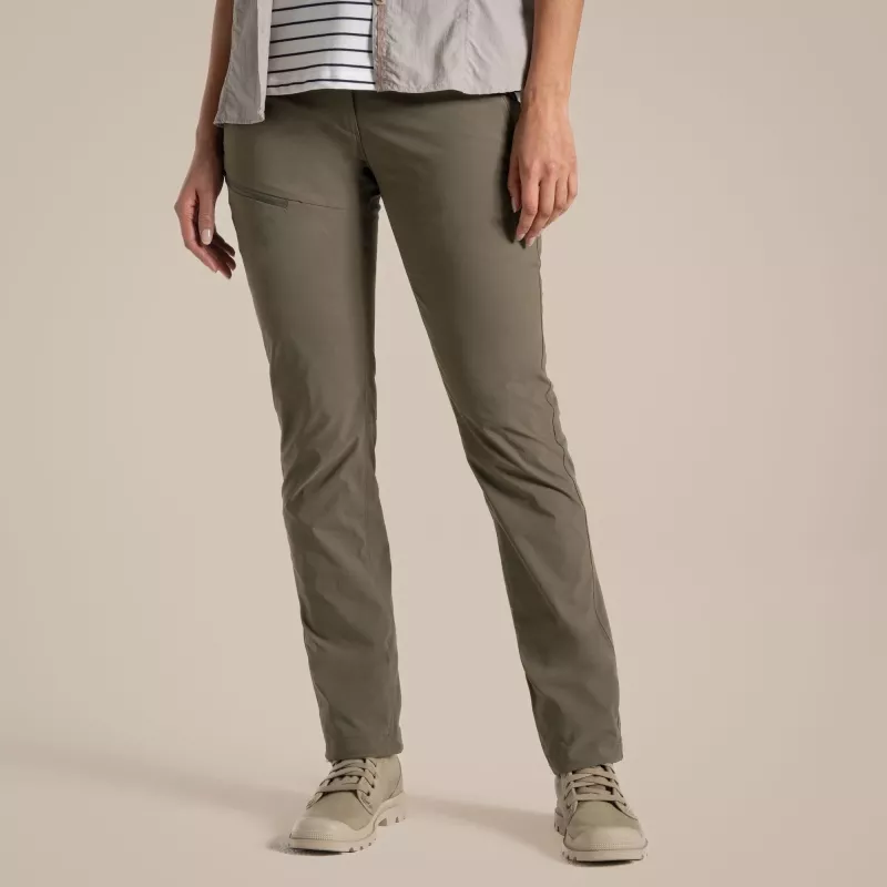 Craghoppers NosiLife Pro Trouser III Damen-Wanderhose - Wild Olive, Größe L