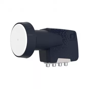 Inverto Quad Premium Universal LNB Konverter - 4 Ausgänge, 0,2 dB Rauschzahl, 40 mm Feedhorn, Schwarz
