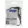 AKYGA AK-AD-13 USB 2.0 4-Port-Hub, Schwarz