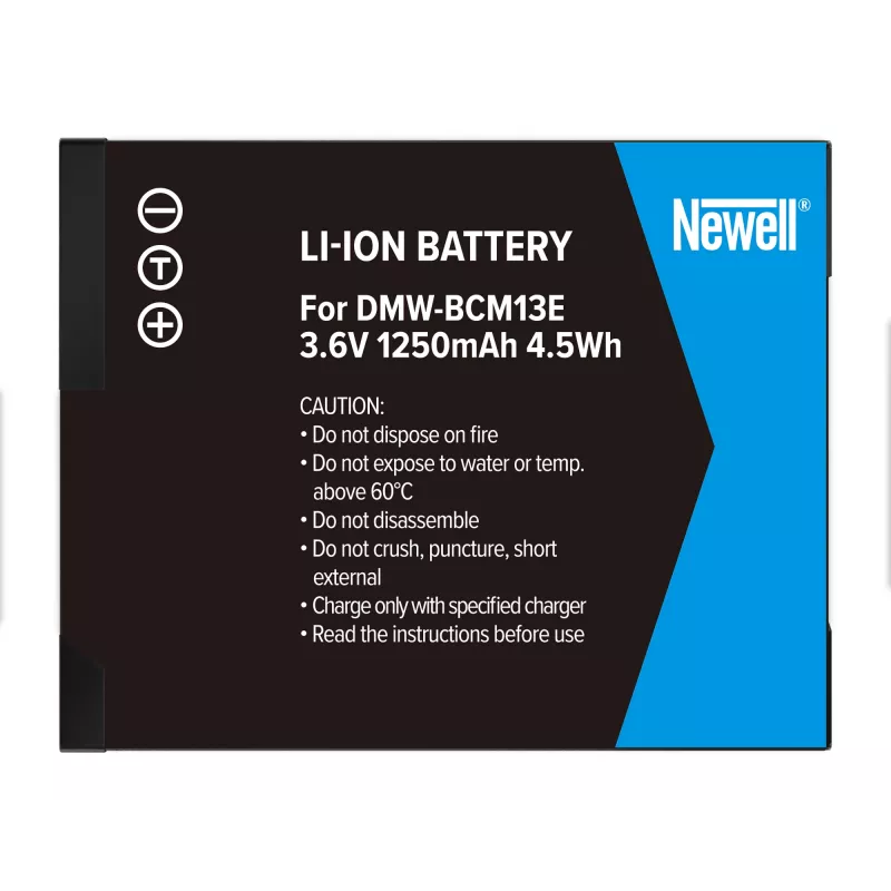 Newell Ersatzakku für Panasonic DMW-BCM13E (Li-ion, 3,6V, 1250mAh, 4,5Wh)