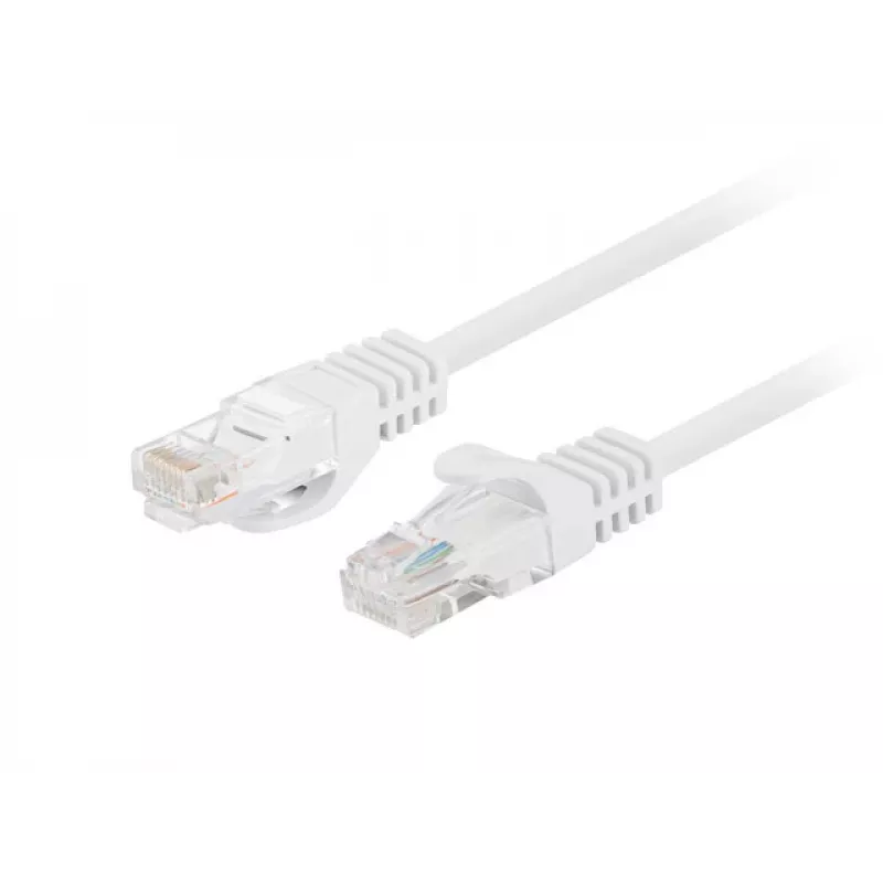 Lanberg PCU5-20CC-0100-W 10er-Pack Cat.5e UTP Patchkabel, 1m, Weiß, Fluke Passed
