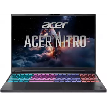 Acer Nitro 16 AN16-A91-R48M Gaming-Laptop, 16 Zoll WQXGA IPS 240Hz, AMD Ryzen 9 9955HX3D, 16GB DDR5, 1TB SSD, GeForce RTX 5070 Ti 12GB, Windows 11 Home