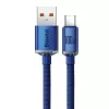 Baseus USB-A auf USB-C Crystal Shine Kabel 100W 1,2m Blau