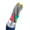 Baseus USB-A auf USB-C Crystal Shine Kabel 100W 1,2m Blau