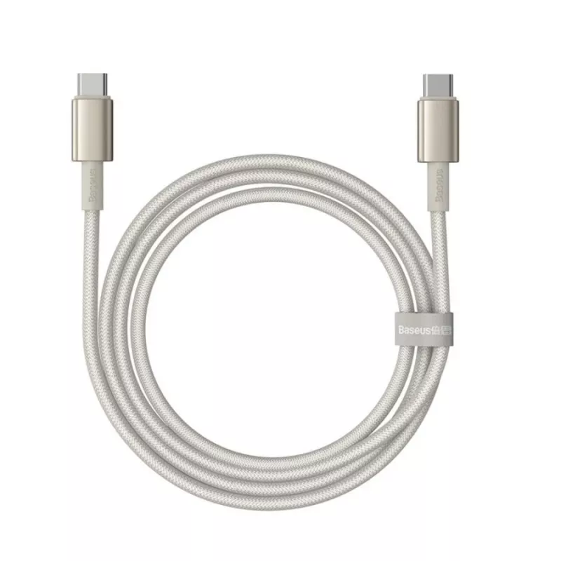 Baseus Tungsten Gold USB-C auf USB-C Kabel 100W 1m Gold