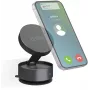 SBS TESUPSUCTIONMAG Magnetischer Saugnapf-Tischständer für Smartphones, Schwarz