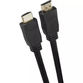 One For All Premium High Speed HDMI-Kabel mit Ethernet, 3,0 m, 4K@60Hz, HDR, ARC, HDCP 2.2, vergoldet, Schwarz