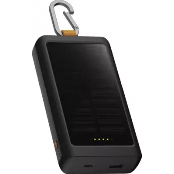 Xtorm Go2 Solar Power Bank 20W 10.000mAh mit Taschenlampe - Schwarz