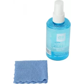 One For All CS4012 Bildschirm-Reinigungsset mit 120ml Spray und Mikrofasertuch